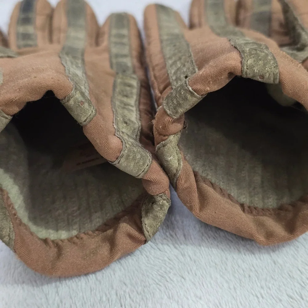 Vintage Isotoner Women's Tan Gloves Large Wool Trim Driving Gloves - Picture 15 of 15